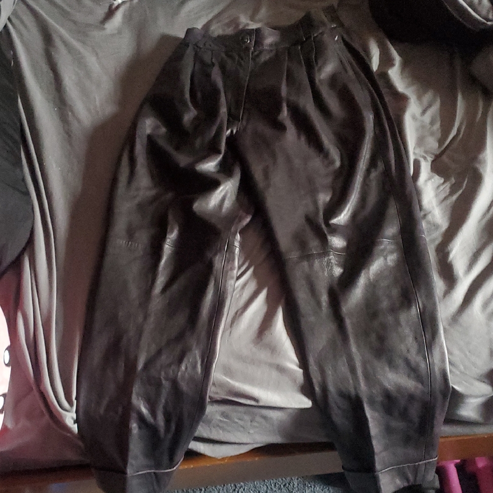 Nancy Heller Genuine Leather Women's Pants